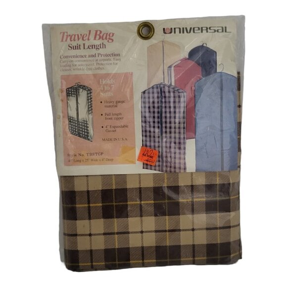 Travel Garment Bag Suit Length Luggage 40" x 25" x 4"
